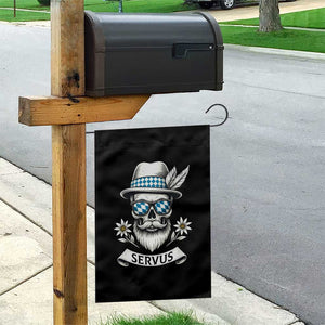 Bavarian Skull Servus Oktoberfest Garden Flag Cool Alpine Hat Tyrolean German Tradition Style TS02 Print Your Wear