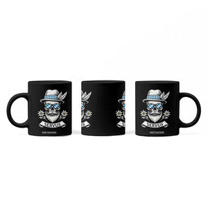 Bavarian Skull Servus Oktoberfest Coffee Mug Cool Alpine Hat Tyrolean German Tradition Style TS02 Print Your Wear