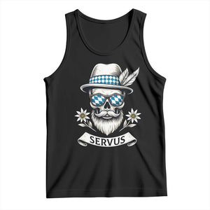 Bavarian Skull Servus Oktoberfest Tank Top Cool Alpine Hat Tyrolean German Tradition Style TS02 Black Print Your Wear