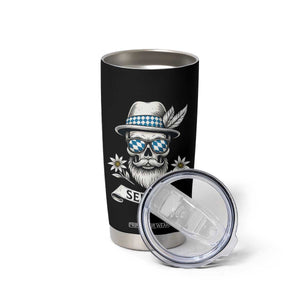 Bavarian Skull Servus Oktoberfest Tumbler Cup Cool Alpine Hat Tyrolean German Tradition Style TS02 Print Your Wear