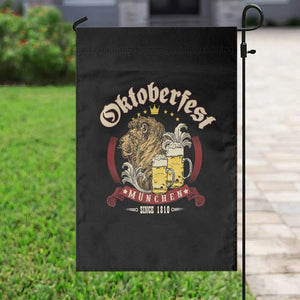 Oktoberfest Munchen Garden Flag Munich Since 1810 Bavarian Lion and Beer TS02 Print Your Wear