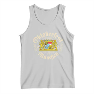 Oktoberfest Munchen Since 1810 Tank Top Original Tradition Bavarian Coat of Arms Heritage Festival TS02 Ash Print Your Wear
