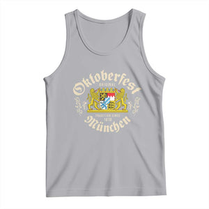 Oktoberfest Munchen Since 1810 Tank Top Original Tradition Bavarian Coat of Arms Heritage Festival TS02 Athletic Heather Print Your Wear