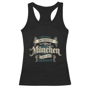 Original Oktoberfest Munchen Germany Racerback Tank Top Vintage Bavarian Festival Since 1810 TS02 Black Print Your Wear