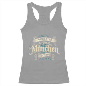 Original Oktoberfest Munchen Germany Racerback Tank Top Vintage Bavarian Festival Since 1810 TS02 Sport Gray Print Your Wear