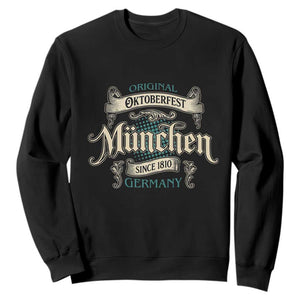 Original Oktoberfest Munchen Germany Sweatshirt Vintage Bavarian Festival Since 1810 TS02 Black Print Your Wear