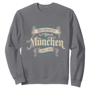 Original Oktoberfest Munchen Germany Sweatshirt Vintage Bavarian Festival Since 1810 TS02 Charcoal Print Your Wear