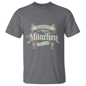 Original Oktoberfest Munchen Germany T Shirt Vintage Bavarian Festival Since 1810 TS02 Charcoal Print Your Wear