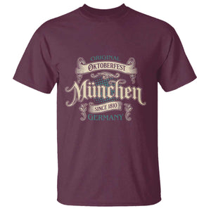 Original Oktoberfest Munchen Germany T Shirt Vintage Bavarian Festival Since 1810 TS02 Maroon Print Your Wear