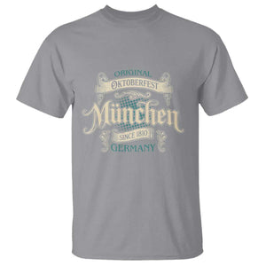 Original Oktoberfest Munchen Germany T Shirt Vintage Bavarian Festival Since 1810 TS02 Sport Gray Print Your Wear