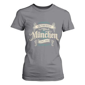 Original Oktoberfest Munchen Germany T Shirt For Women Vintage Bavarian Festival Since 1810 TS02 Charcoal Print Your Wear