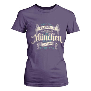 Original Oktoberfest Munchen Germany T Shirt For Women Vintage Bavarian Festival Since 1810 TS02 Purple Print Your Wear