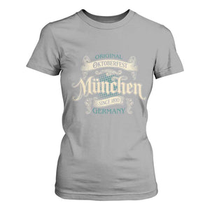 Original Oktoberfest Munchen Germany T Shirt For Women Vintage Bavarian Festival Since 1810 TS02 Sport Gray Print Your Wear