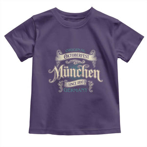 Original Oktoberfest Munchen Germany Toddler T Shirt Vintage Bavarian Festival Since 1810 TS02 Purple Print Your Wear