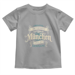 Original Oktoberfest Munchen Germany Toddler T Shirt Vintage Bavarian Festival Since 1810 TS02 Sport Gray Print Your Wear