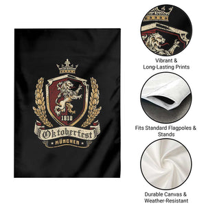 Oktoberfest Munchen Lion Crest Garden Flag Classic Bavarian Festival TS02 Print Your Wear