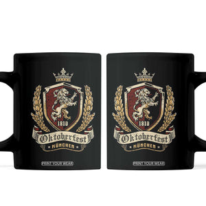 Oktoberfest Munchen Lion Crest Coffee Mug Classic Bavarian Festival TS02 Black Print Your Wear