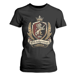 Oktoberfest Munchen Lion Crest T Shirt For Women Classic Bavarian Festival TS02 Black Print Your Wear
