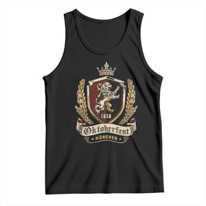 Oktoberfest Munchen Lion Crest Tank Top Classic Bavarian Festival TS02 Black Print Your Wear