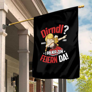 Funny Oktoberfest Dab Girl Garden Flag Dirndl I Bin Nur Zum Feiern Da Party TS02 Print Your Wear