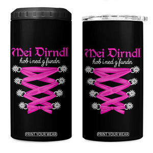 Funny Oktoberfest Corset in Pink 4 in 1 Can Cooler Tumbler I Have Not Found My Dirndl TS02 One Size: 16 oz Black Print Your Wear
