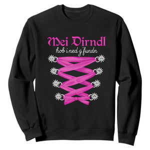 Funny Oktoberfest Corset in Pink Sweatshirt I Have Not Found My Dirndl TS02 Black Print Your Wear