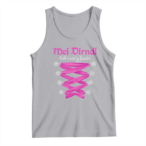 Funny Oktoberfest Corset in Pink Tank Top I Have Not Found My Dirndl TS02 Athletic Heather Print Your Wear