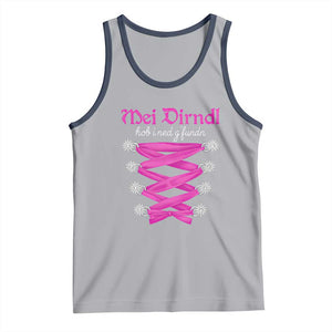 Funny Oktoberfest Corset in Pink Tank Top I Have Not Found My Dirndl TS02 Athletic Heather Navy Print Your Wear