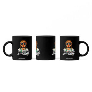 Funny Lausmadl Oktoberfest Coffee Mug Bavarian Girl with Braids Sunnies and Sass TS02 Print Your Wear