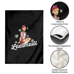 Bavarian Pin Up Girl Lausmadl Garden Flag Oktoberfest Edelweiss Flowers TS02 Print Your Wear