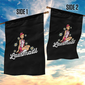Bavarian Pin Up Girl Lausmadl Garden Flag Oktoberfest Edelweiss Flowers TS02 Print Your Wear