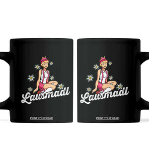 Bavarian Pin Up Girl Lausmadl Coffee Mug Oktoberfest Edelweiss Flowers TS02 Black Print Your Wear