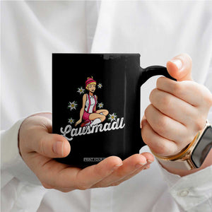 Bavarian Pin Up Girl Lausmadl Coffee Mug Oktoberfest Edelweiss Flowers TS02 Print Your Wear