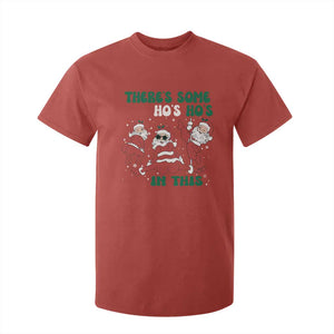 Christmas Santa T Shirt For Kid Theres Some Hos In This House Funny Xmas TS02 Red Print Your Wear