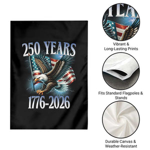 250 Years of American Freedom Garden Flag Bald Eagle USA Flag 1776 to 2026 Patriotic TS02 Print Your Wear