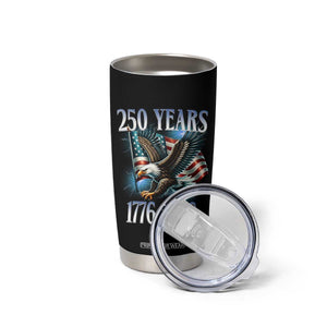 250 Years of American Freedom Tumbler Cup Bald Eagle USA Flag 1776 to 2026 Patriotic TS02 Print Your Wear