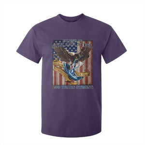 Military Navy 250th Anniversary T Shirt For Kid Forged of Salt and Steel Patriotic Eagle Anchor American Flag TS02 Purple Print Your Wear