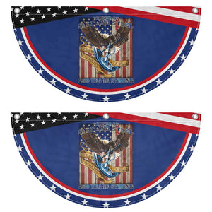 Military Navy 250th Anniversary Patriotic Fan Flag Forged of Salt and Steel Patriotic Eagle Anchor American Flag