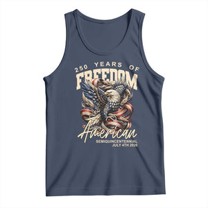 250 Years of Freedom Eagle Tank Top US 250th Anniversary American Semiquincentennial 2026 Patriotic TS02 Navy Print Your Wear