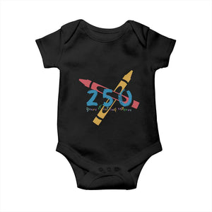 250 Years of Eating Crayons Baby Onesie Funny Military Crayon Joke Veterans Marines TS02 Black Print Your Wear