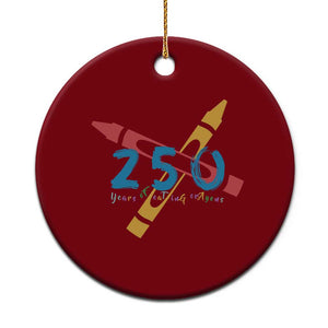 250 Years of Eating Crayons Ceramic Ornament Funny Military Crayon Joke Veterans Marines TS02 1pc Red Print Your Wear