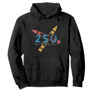 250 Years of Eating Crayons Hoodie Funny Military Crayon Joke Veterans Marines TS02 Black Print Your Wear