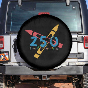 250 Years of Eating Crayons Spare Tire Cover Funny Military Crayon Joke Veterans Marines TS02 No hole Black Print Your Wear