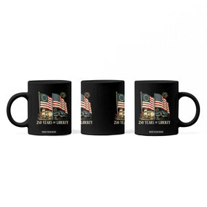 250 Years of Liberty Coffee Mug US 250th Anniversary Semiquincentennial 2026 Patriotic TS02 Print Your Wear