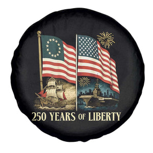 250 Years of Liberty Spare Tire Cover US 250th Anniversary Semiquincentennial 2026 Patriotic TS02 Print Your Wear