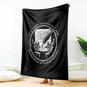 250 Years Declaration of Independence Throw Blanket US 250th Anniversary Semiquincentennial 2026 Patriotic TS02 Print Your Wear