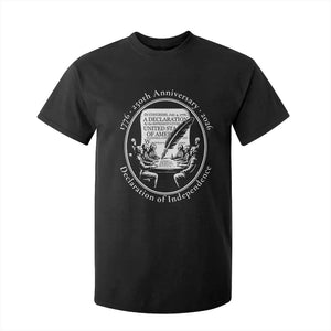 250 Years Declaration of Independence T Shirt For Kid US 250th Anniversary Semiquincentennial 2026 Patriotic TS02 Black Print Your Wear