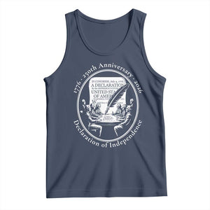 250 Years Declaration of Independence Tank Top US 250th Anniversary Semiquincentennial 2026 Patriotic TS02 Navy Print Your Wear