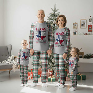 Texas Proud 250 Years Plaid Pajama Set American Made 1776 to 2026 Semiquincentennial TS02 Christmas Plaid Print Your Wear