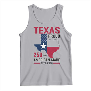 Texas Proud 250 Years Tank Top American Made 1776 to 2026 Semiquincentennial TS02 Athletic Heather Print Your Wear